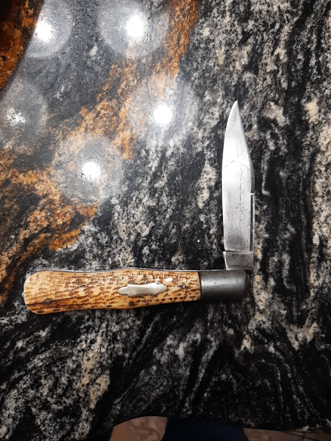 Vintage Stag "Coke Bottle" Knife~ A. Field & Co Germany Antique Pocket Knife