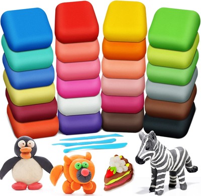 ESSENSON Magic Clay - Air Dry 24 Colors, Modeling for 24 Colors 