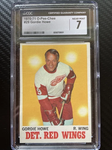 1970 OPC HOCKEY 29 GORDIE HOWE graded CGC 7  RED WINGS