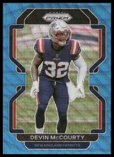 Devin McCourty /199 2021 Panini Prizm #100 Blue Wave New England Patriots