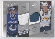 2008-09 SP Game Used Edition 76/100 Roberto Luongo Steve Bernier #AF2-LB HOF m5x