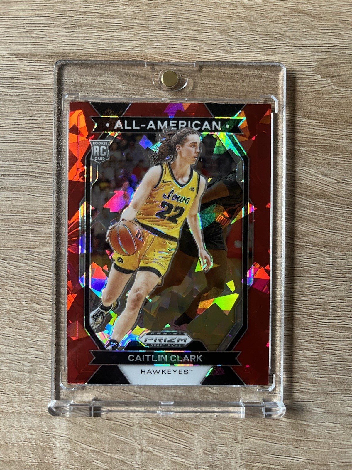 2024 Prizm Draft Picks - All-American Caitlin Clark #23 Red Ice Prizm (RC)