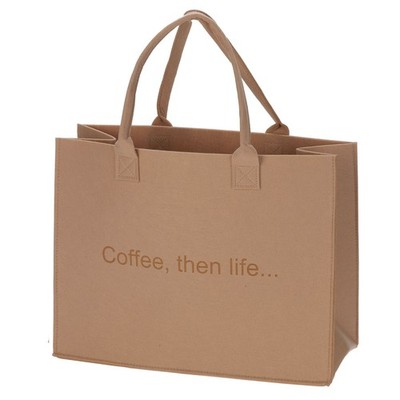Filztasche ca. 26 L Shopper Filzkorb Groß Einkaufstasche faltbar Aufbewahrung 