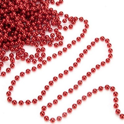 5m BEAD BALL CHAIN GARLAND CHRISTMAS TREE HANGING DECORATIONS XMAS WEDDING PLK