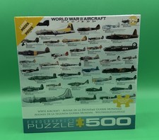 World War II Aircraft Puzzle 500-Piece EuroGraphics Made In USA New Sealed