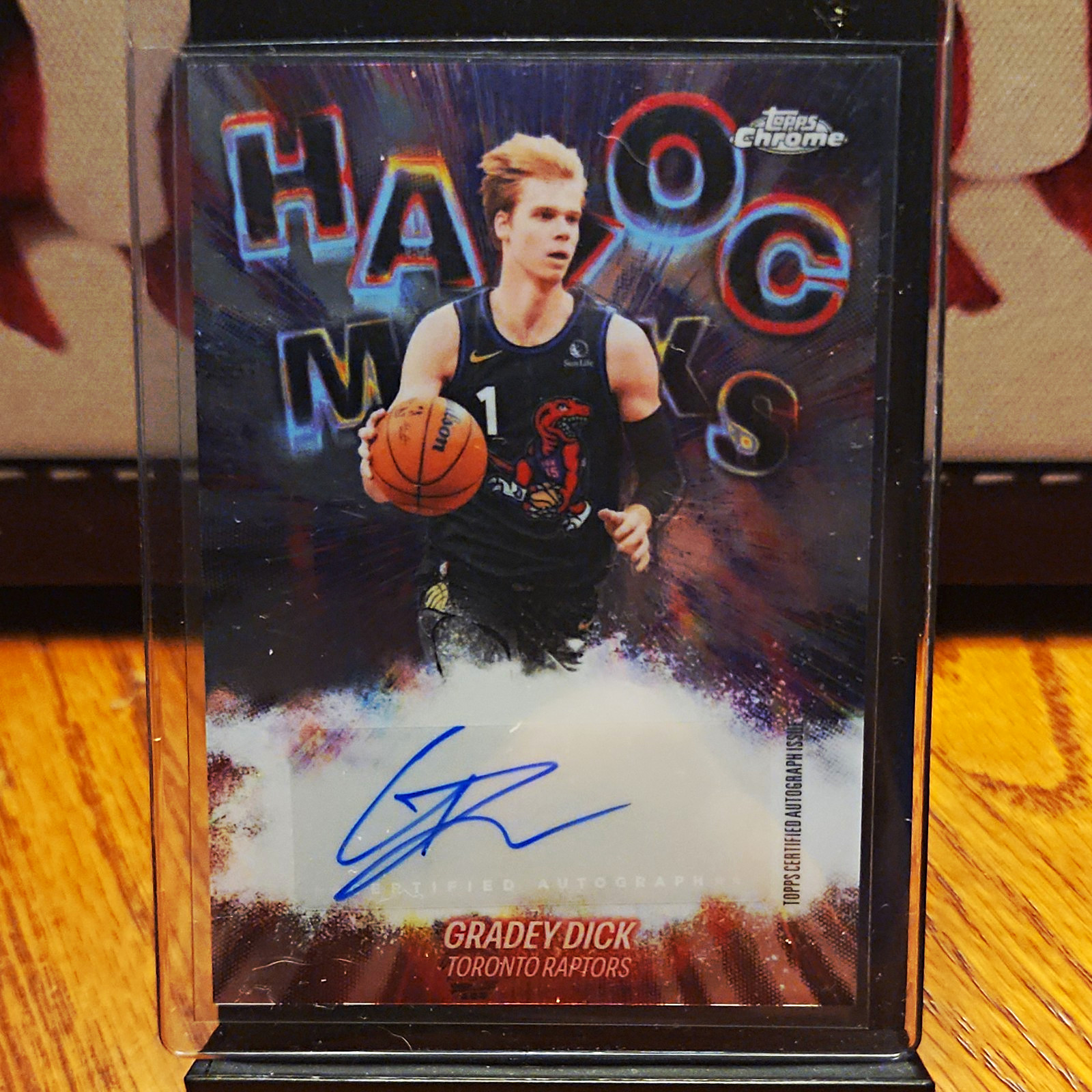 Topps 2025-26 Chrome Gradey Dick Toronto Raptors Autograph Issue TAU-GD Auto