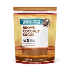 Organic Brown Coconut Sugar 16 Ounce Natural Sweetener Low Glycemic Index
