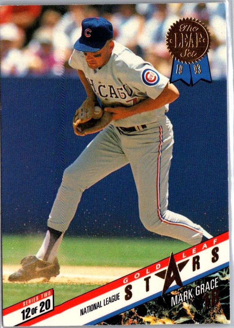 1993 Leaf #12 Mark Grace / Frank Thomas Gold Leaf All-Stars