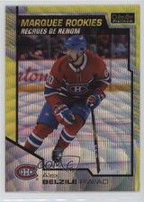 2020 O-Pee-Chee Platinum Marquee Rookies Neon Yellow Surge Alex Belzile #187 0b3