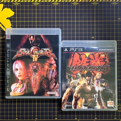 Lot 2 Tekken 6 Soul Calibur IV 4 PlayStation PS3 Asia English Complete CIB
