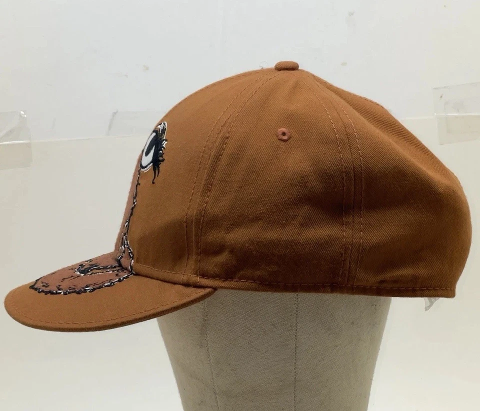 芝麻街Snuffleupagus收藏品帽子棕色刺绣尺寸7 5/8 — 第 2/4 张图片