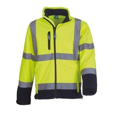 Image of Yoko Mens Hi-Vis Sofshell Jacket BC1246