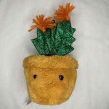 FAO Schwarz Sparklers Cute Cactus Plush Orange Flowers Cute Succulent Plant
