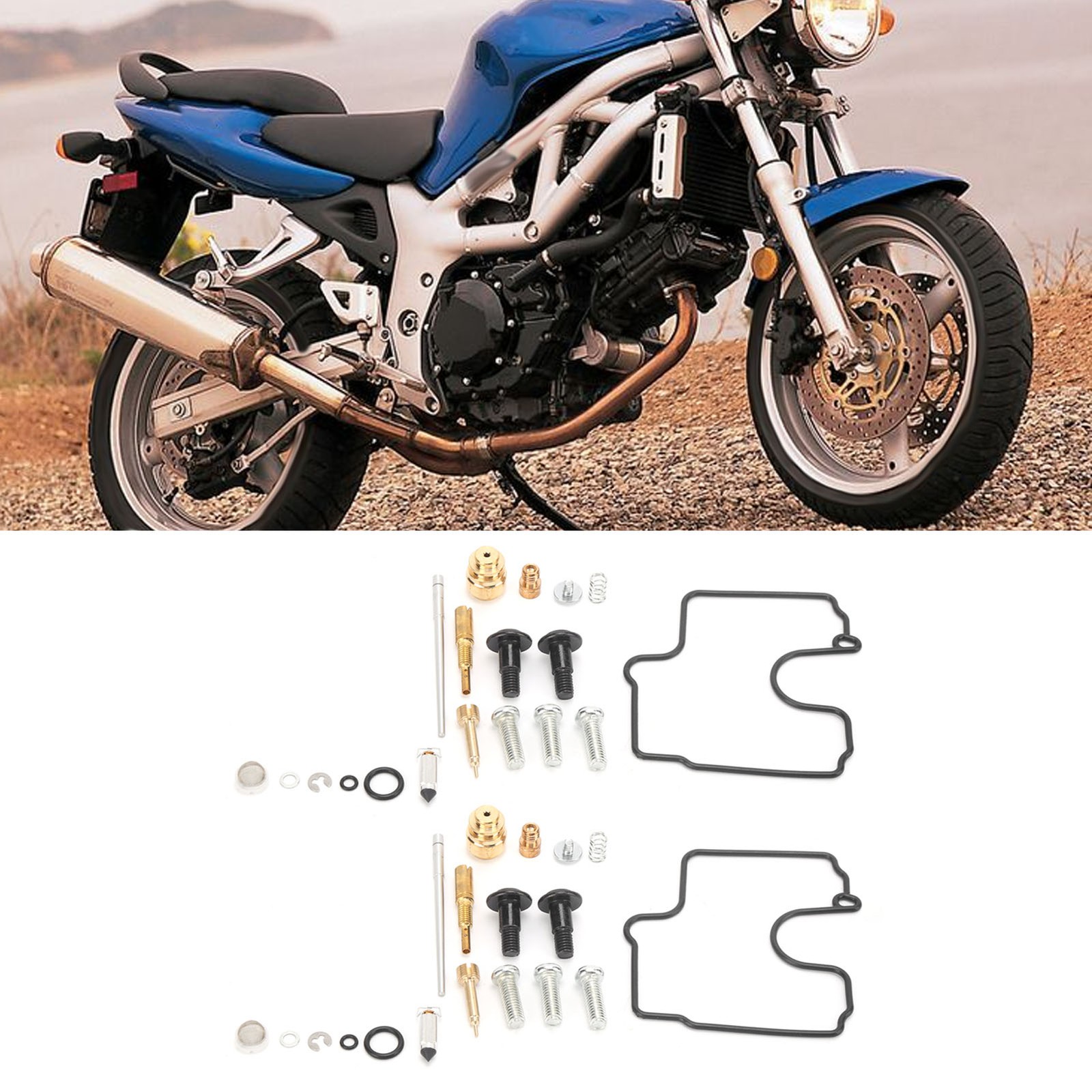 2 Sets Carburetor Rebuild Kit Effective Repair For SV650/SV650S Trending