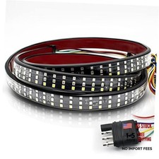 Tailgate Light Bar 60 Inch Triple Row Tail light bar for Pickup Trailer SUV RV