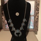 Vintage Estate find Squash Blossom Necklace,  ca 1960's - 1970's — photo 2