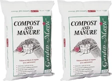 5240 Outdoor Lawn Garden Compost and Manure Blend for Fertilizing Soil Amendment