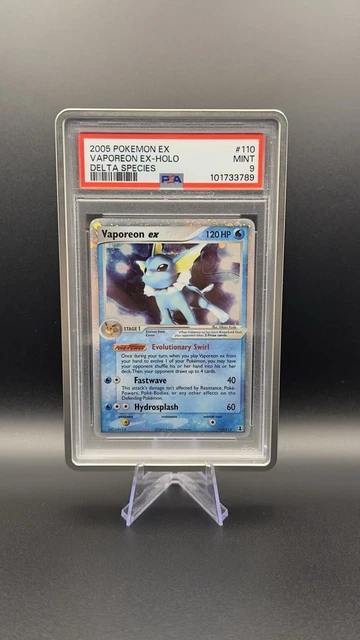 The Pokémon Company Vaporeon ex EX Delta Species Ultra Rare Holo 110/113 PSA 9
