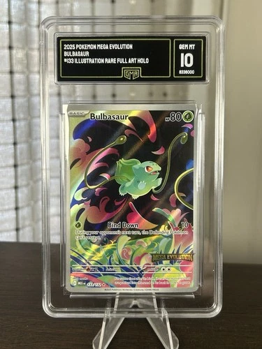 GMA 10 Stamped Bulbasaur Mega Evolution 133/132 Enhanced Box Topper