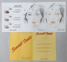 Vintage Charles of the Ritz “Sunset  Oasis" Makeup Application Portfolio RARE!