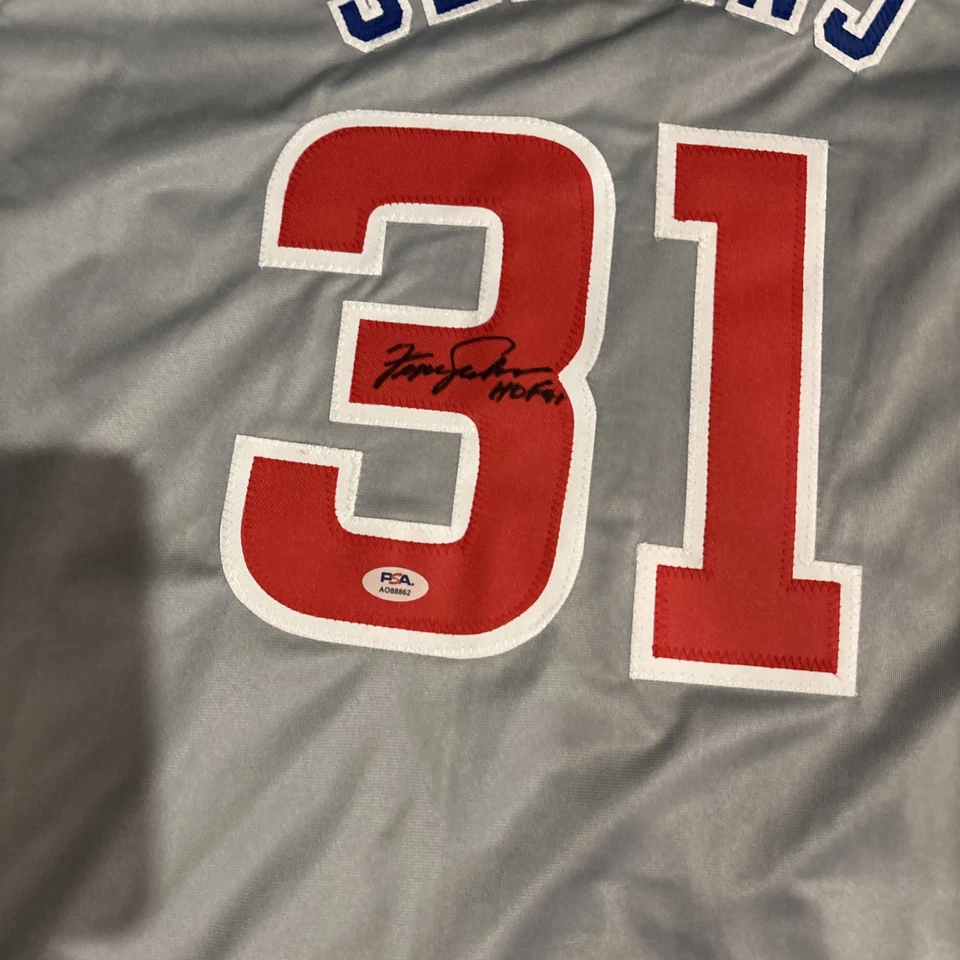 FERGIE JENKINS SIGNED AUTO CHICAGO CUBS CUSTOM JERSEY W/ PSA CERT HOF 91 - Image 2 of 3