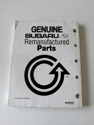 #ad Subaru Parts Quick Reference Guide 1985 2006 $40.00