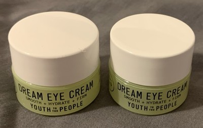 (2) Youth To The People Dream Eye Cream Mini Hydrating Firming Vegan 0.17 fl oz