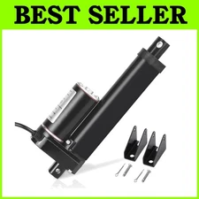 4" 1000N Black Actuator Motor DC12V with Mounting Brackets