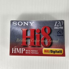 Sony Video Tape Hi8 HMP Metal Particle 120min Digital 8 60min, New-Sealed