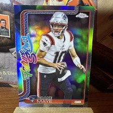 2025 Drake Maye Topps Chrome Future Stars FS-7 Refractor Hot SP!