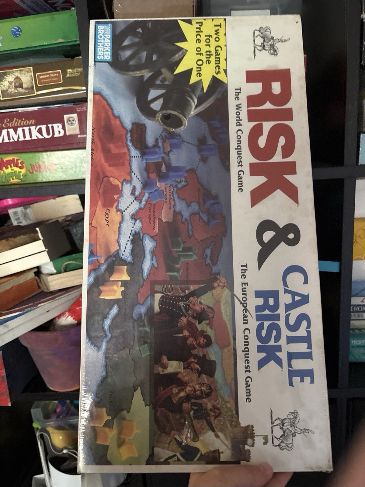 RARE Risk/castle Risk 2 in 1 Strategy Board Game 1990 Parker Brothers ...