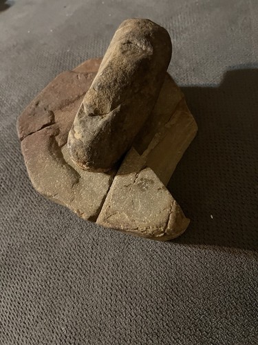 Authentic Arkansas Indian Artifact Mortar And Pestle Found On Saline River
