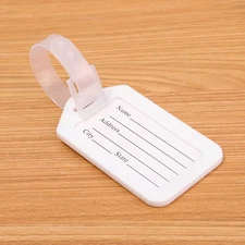 Luggage Tag Boarding Shipping Plastic Baggage Tags Travel Accessory Women Men Su