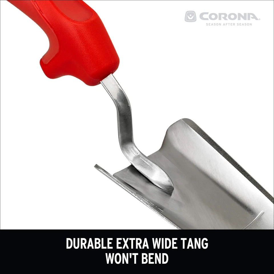 优质不锈钢花园铲带舒适握把和手指保护 13.5... — 第 3/4 张图片