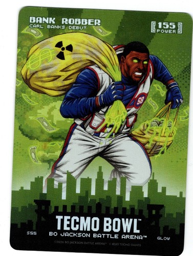 2026 Bo Jackson Battle Arena Tecmo Bank Robber Skyline Glow SSP Carl Banks 155
