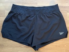 Reebok Women's Black Athletic Shorts Elastic Waist Activewear