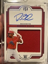 2025 NATIONAL TREASURES SILHOUETTE RC DRREN BAKER On Card AUTO JUMBO PATCH 05/49