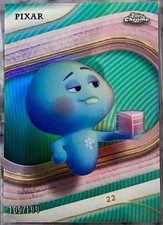 22 Disney Topps Chrome #37 Aqua Refractor Card 109/199 Pixar's SOUL 2025 RARE