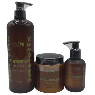 NATURAL CHIC - THICKENING HAIR CARE SET SHAMPOO MASK SERUM VOLUME BOOST KIT