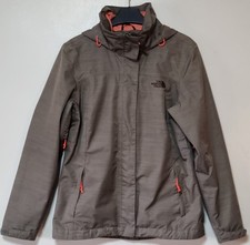 The North Face Women’s Waterproof Hooded Jacket Brown Coral Hiking Walking Coat 