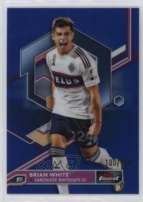 2023 Topps Finest MLS Blue Refractor 100/150 Brian White #72 4k8