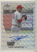 2019 Leaf Metal Draft 1990 Throwback Silver Wave 15/30 Zack Thompson Auto y5m