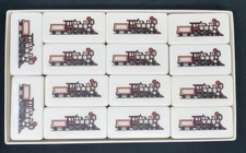 Puremco #616 Standard Marblelike Dominoes Locomotive Engine Train Design