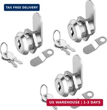 Jayseon 3 Pack Mailbox Lock Cabinet Locks With Key Rv Cam Lock 58 Keyed Alike