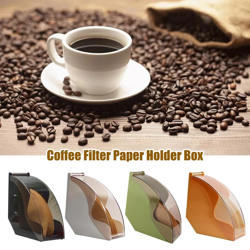 Soporte de filtro de café Filtro de café Almacenamiento Caja de filtro de café con forma a prueba de polvo Foto 2 de 4