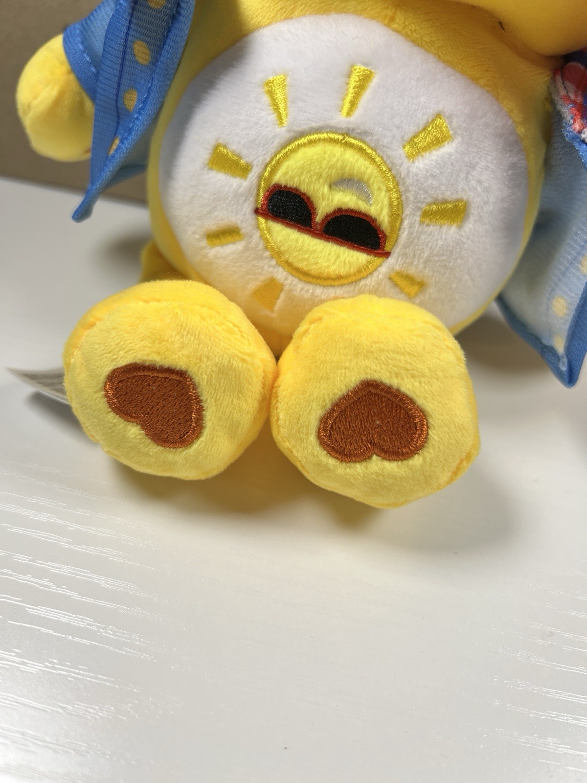 Netflix Care Bears x Stranger Things Funshine Bear as Dustin 9" Plush NWT NEW