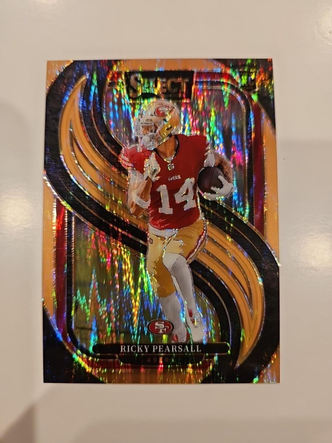 2024 Panini Select Premier Level Ricky Pearsall #173 Copper Shock Prizm /299 RC