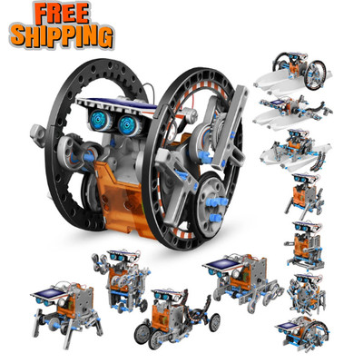 13-in-1 Solar Robot STEM Kit for Kids Ages 8-12, Science & Robotics Building Toy