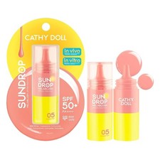 05 Orange Pop - 6 g Cathy Doll Sundrop Mela Blush SPF50+ PA++++ Liquid Sunscreen