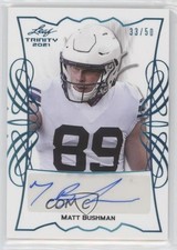 2021 Leaf Trinity Portraits Platinum Spectrum 33/50 Matt Bushman Auto 0cv